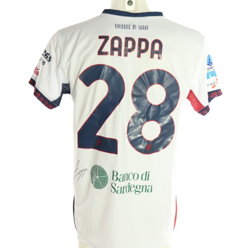 Maglia Zappa Unwashed Pisa vs Cagliari, 2026 - Autografata