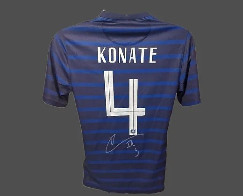 Maglia ufficiale Ibrahima Konaté Francia, 2020/21 - Autografata