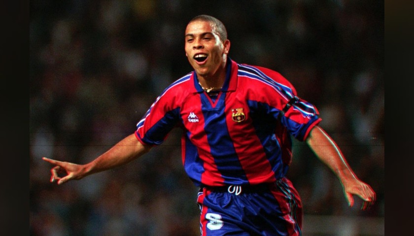 Ronaldo's Official Barcelona Signed Shirt, 1996/97