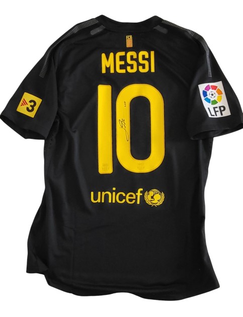 Maglia Gara Messi Barcellona vs Espanyol, 2012 - Autografata