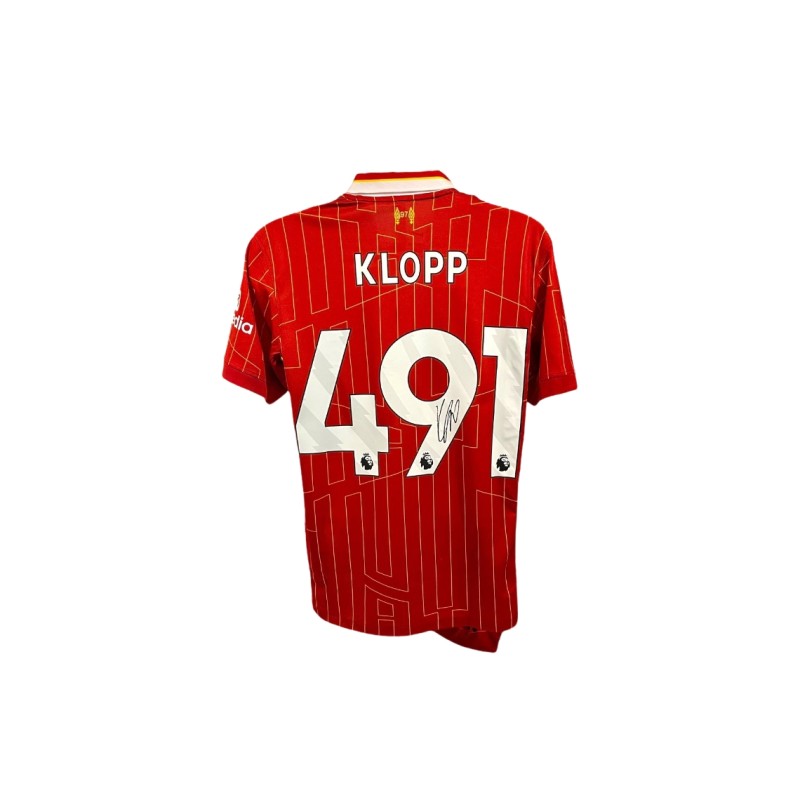 Maglia replica firmata del Liverpool 2024/25 di Jurgen Klopp