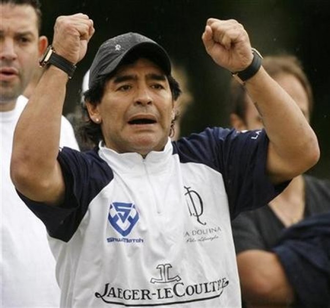 Diego Maradona Signed La Dolfina Polo Shirt