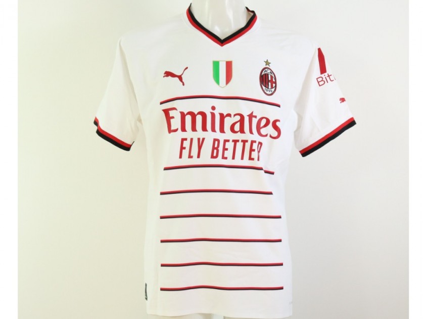 Saelemaekers' AC Milan Match Shirt, 2022/23 - CharityStars