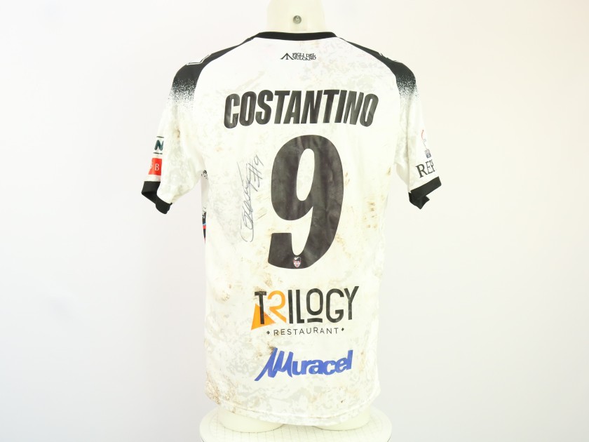 Costantino's Unwashed Signed Shirt, Taranto vs Catania 2024