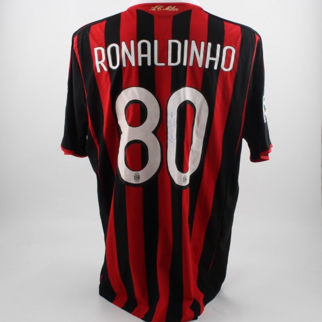 Official Ronaldinho Milan shirt, Serie A 2009/2010 - signed