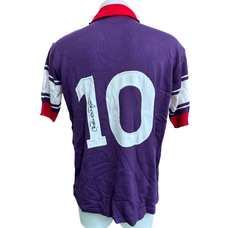 Antognoni Fiorentina Replica Signed Shirt, 1984/85