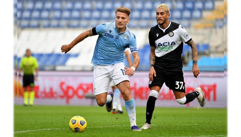 Immobile's Match Shirt, Lazio-Udinese 2020 - AD10S Patch 
