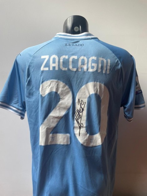 Zaccagni Lazio Replica Shirt, 2022/23 - Signed with video proof