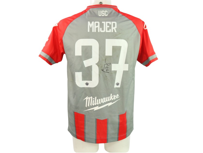 Maglia Majer unwashed Cremonese vs Salernitana 2024 - Autografata