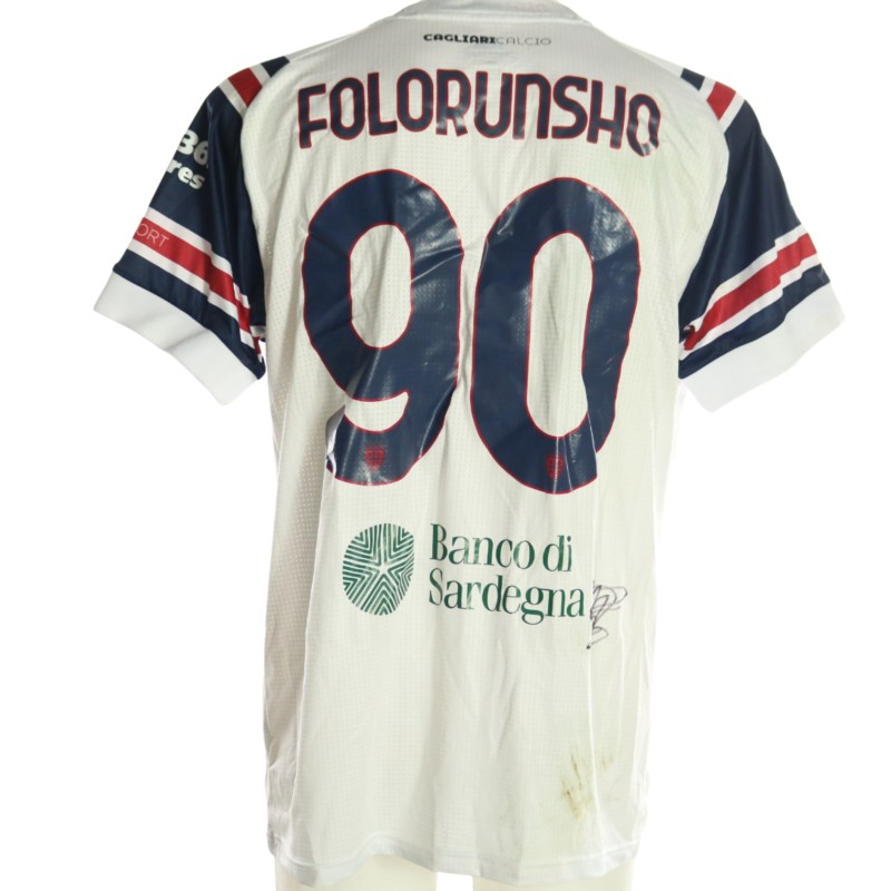 Folorunsho's Signed Unwashed Shirt, Cagliari vs Torino 2026