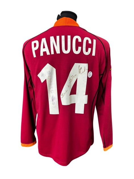 Panucci's Roma Signed Match-Worn Shirt, 2001/02 