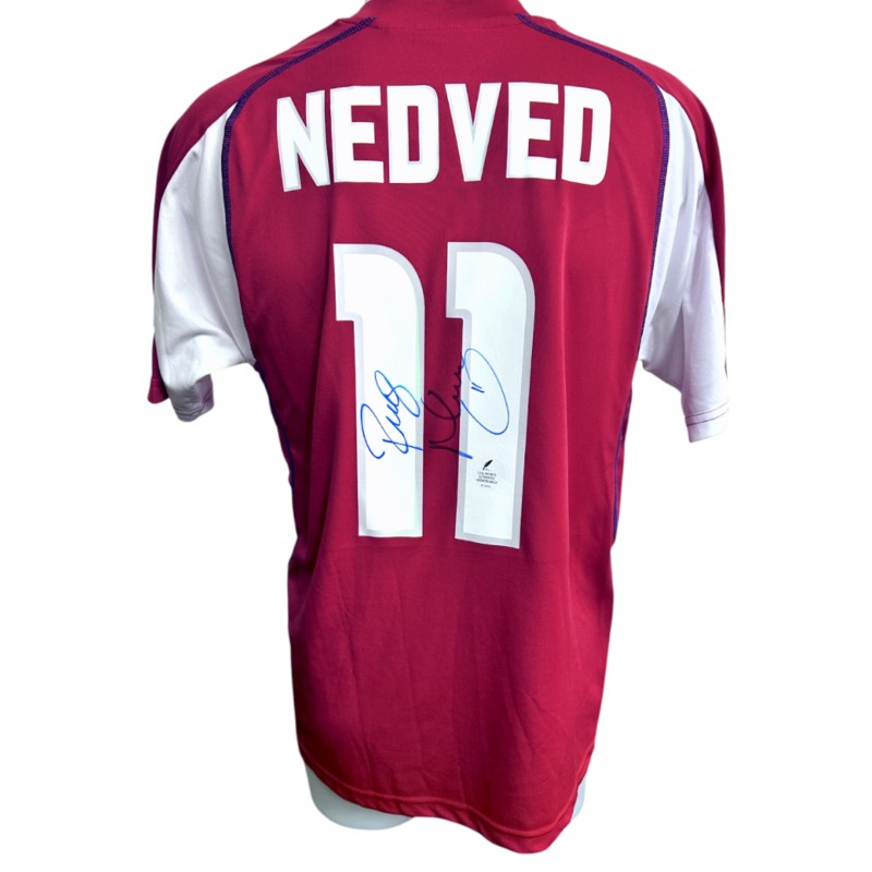 Maglia Ufficiale Nedved Repubblica Ceca, 2003/04 - Autografata