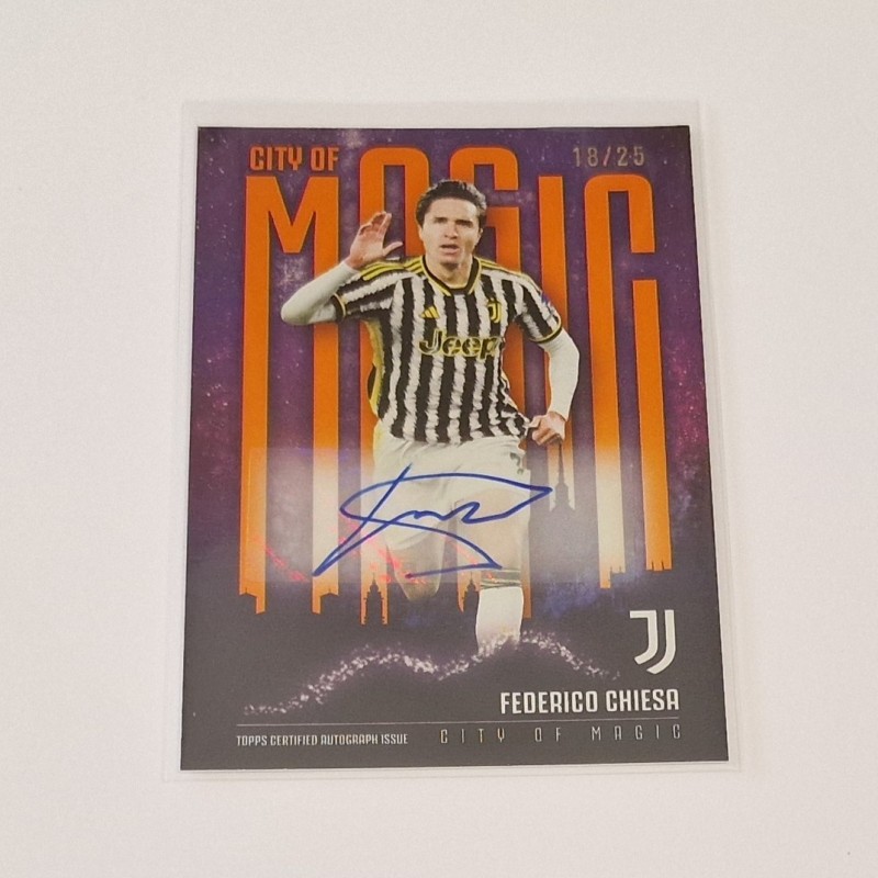 Rare Topps Card Numbered Edition 18/25 - Signed by Federico Chiesa