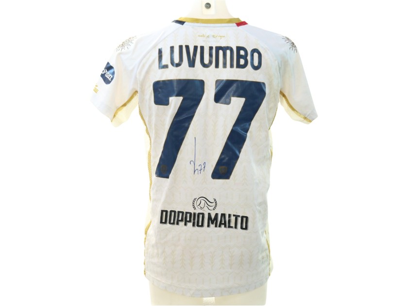 Luvumbo's Signed Unwashed Shirt, Genoa vs Cagliari 2024