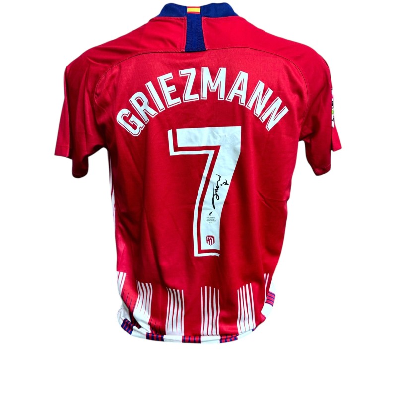 Griezmann's Atletico Madrid Signed Replica Shirt, 2018/19