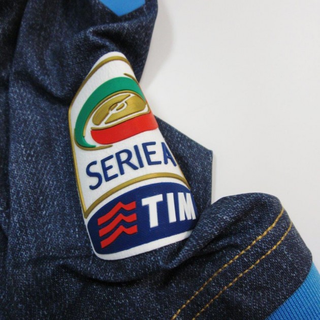 Albiol Napoli match issued shirt, Serie A 2014/2015