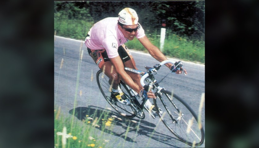 Pink Jersey Signed by Pavel Tonkov - Giro d'Italia 1996