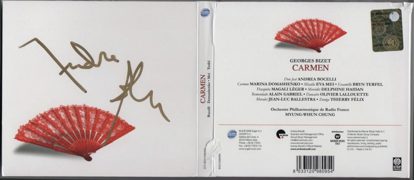 Andrea Bocelli - Autographed CD Album