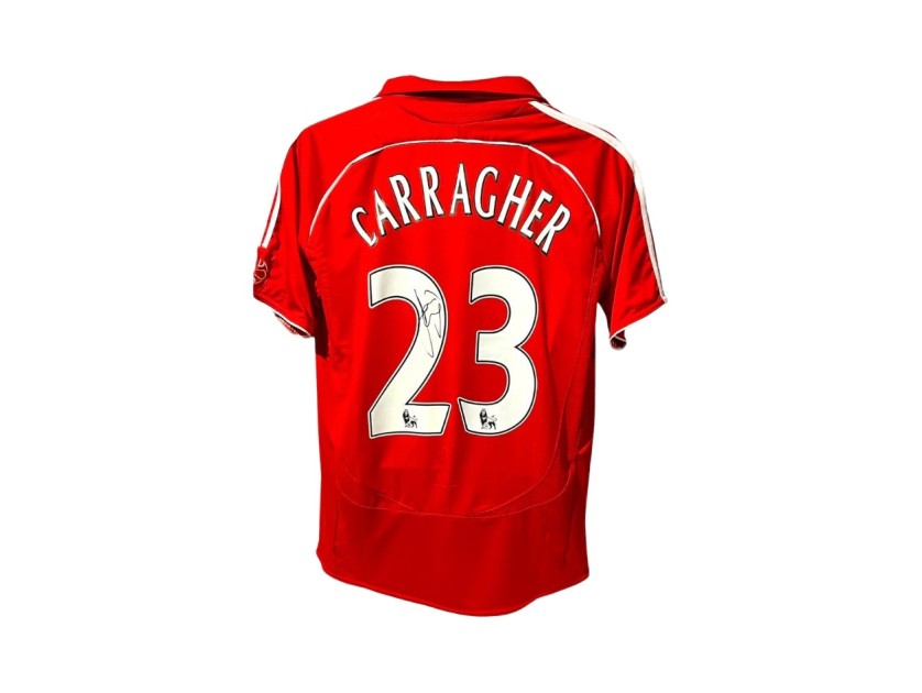 Maglia replica firmata di Jamie Carragher per il Liverpool 2006/08