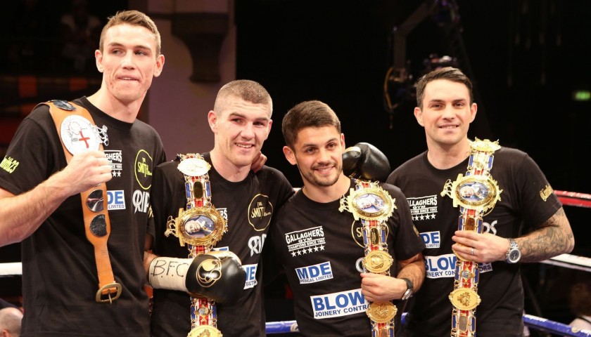 Callum, Paul, Stephen and Liam Smith Signed Boxing Picture