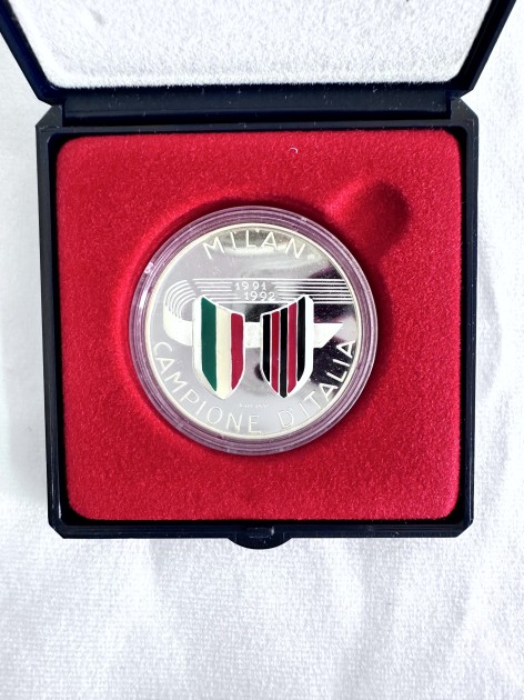 Milan's Official Commemorative Medal, Champions of Italy 1991/92