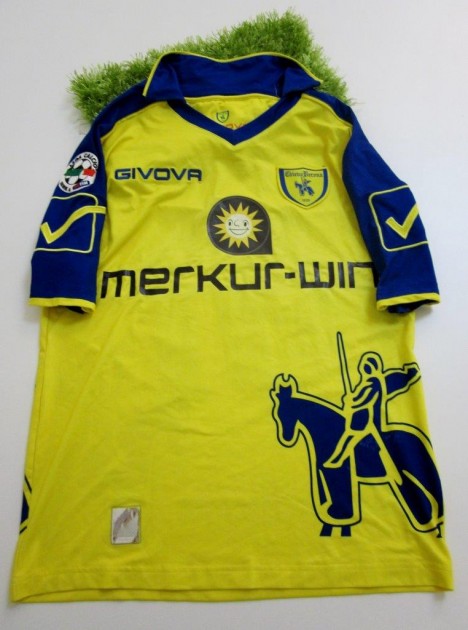 Chievo Verona worn shirt by Sergio Pellissier, Serie A 2009/2010