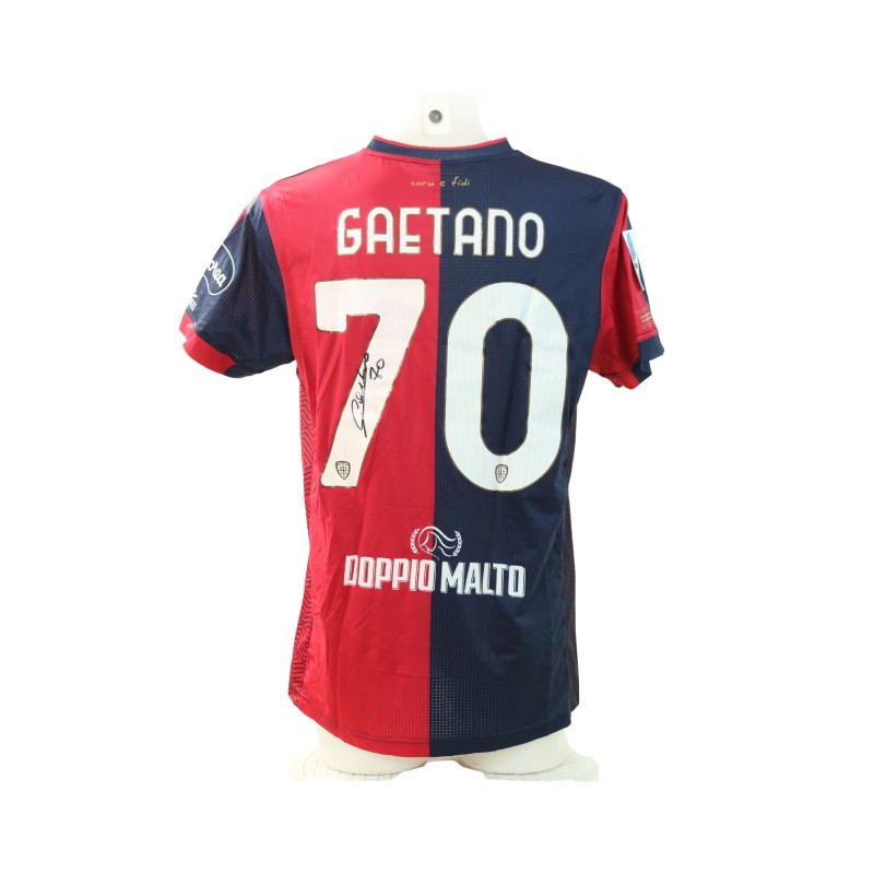 Gaetano's Signed Unwashed Shirt, Cagliari vs Inter 2024