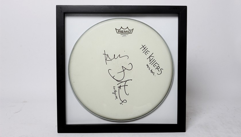 RONNIE VANNUCCI – The Killers Signed Drum Head