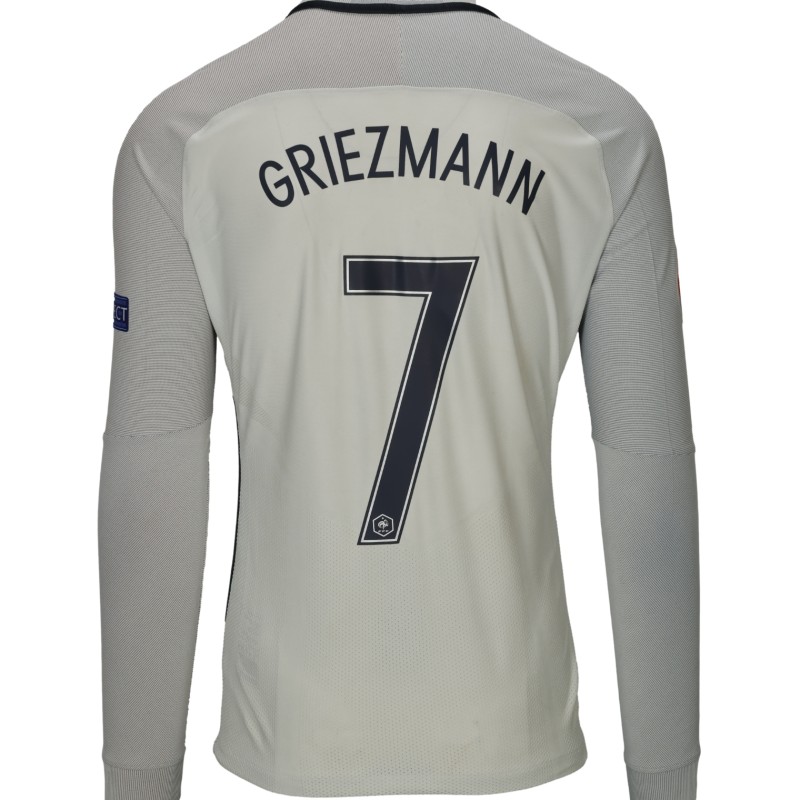 Griezmann's Switzerland vs France Match-Issued Shirt, EURO 2016