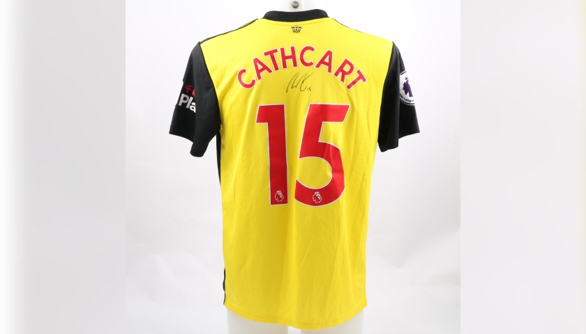 Cathcart's Watford FC Worn and Signed Poppy Shirt