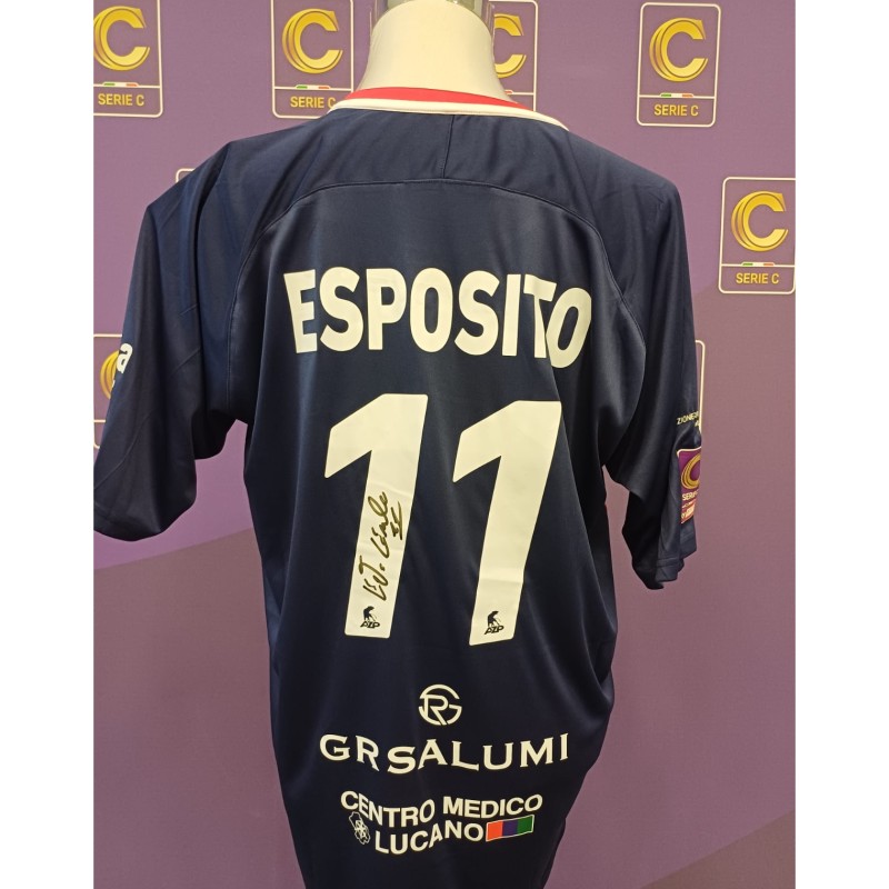 Esposito's AZ Picerno Signed Issued Shirt, 2025/26
