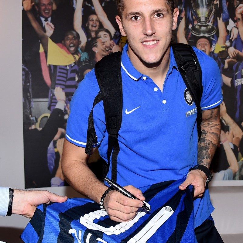 Jovetic shirt, issued/worn Inter-Juve 18/10/15 - signed