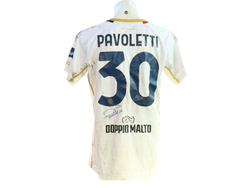 Pavoletti's Signed Unwashed Shirt, Genoa vs Cagliari 2024