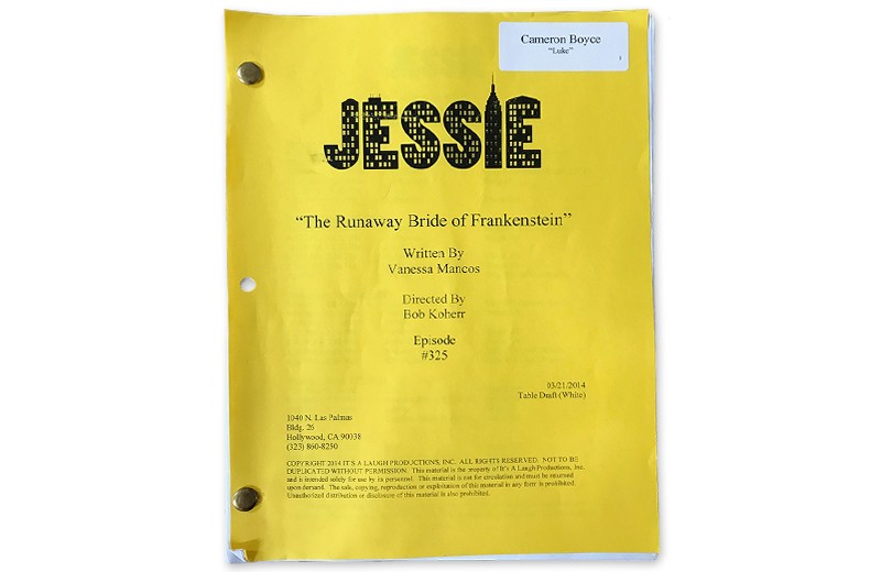 Signed and Personalized Script