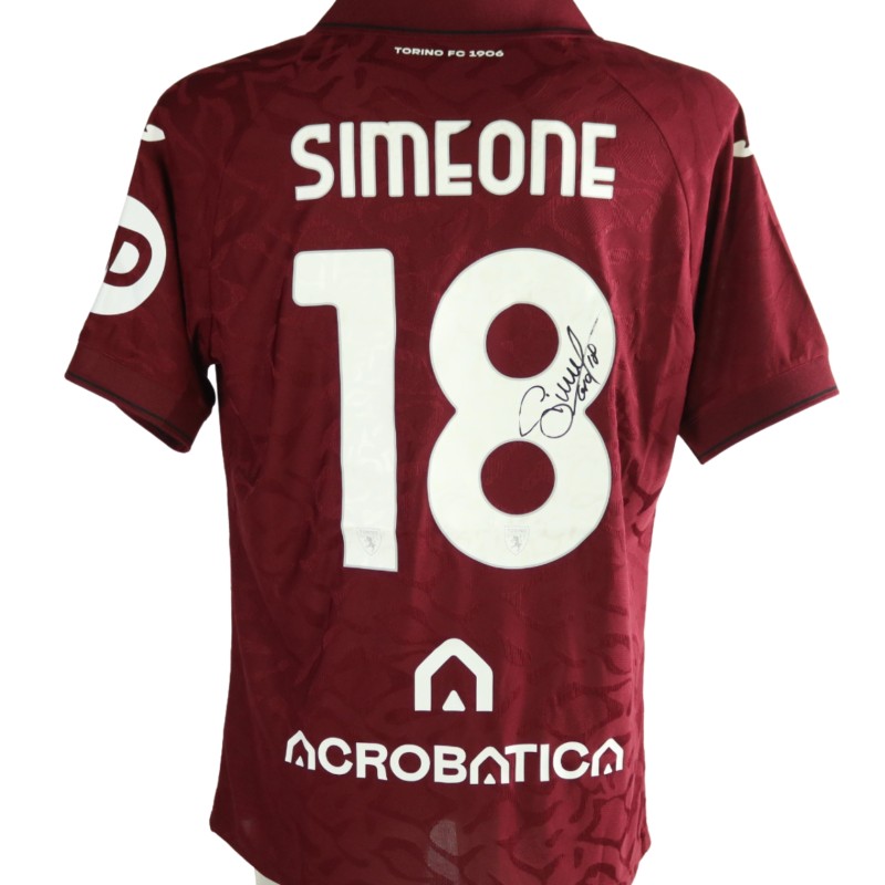Simeone's Torino Signed Official Shirt, 2025/26
