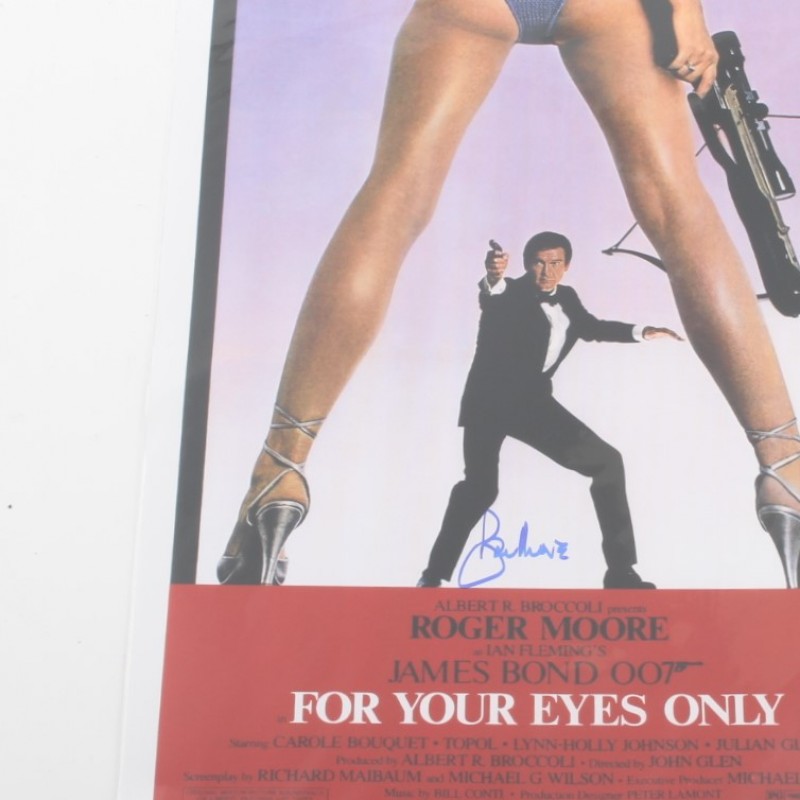 James Bond For Your Eyes Only Poster Signed by Roger Moore