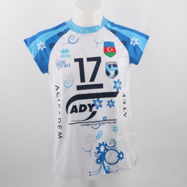 Lokomotiv volley shirt, worn by Valeria Rosso - signed