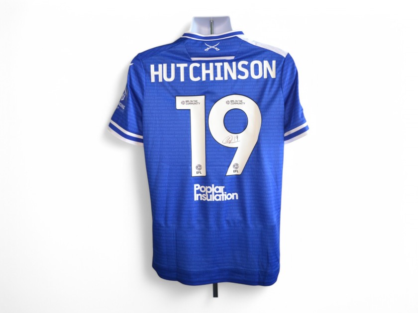 Hutchinson's Bristol Rovers Emirates FA Cup Signed Match Worn Shirt, vs Barnsley 