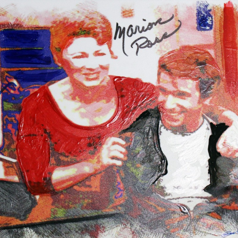 Happy Days - Artwork Autografato da Henry Winkler e Marion Ross