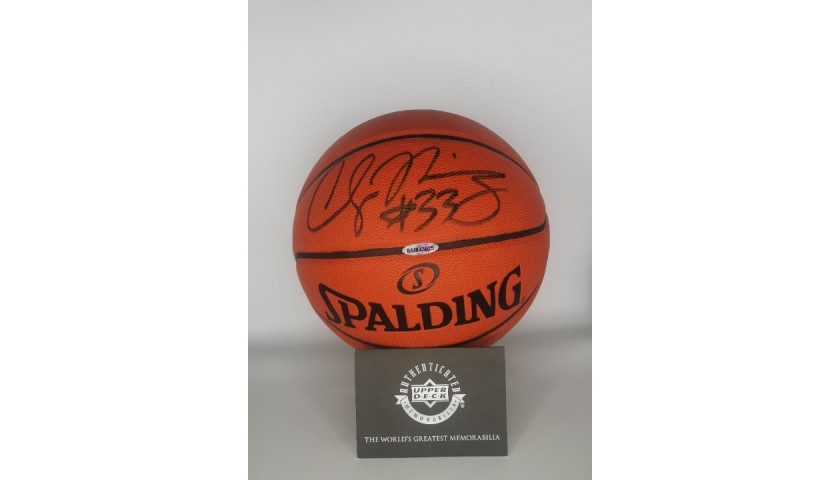 NBA Ball Signed by Alonzo Mourning Miami Heat