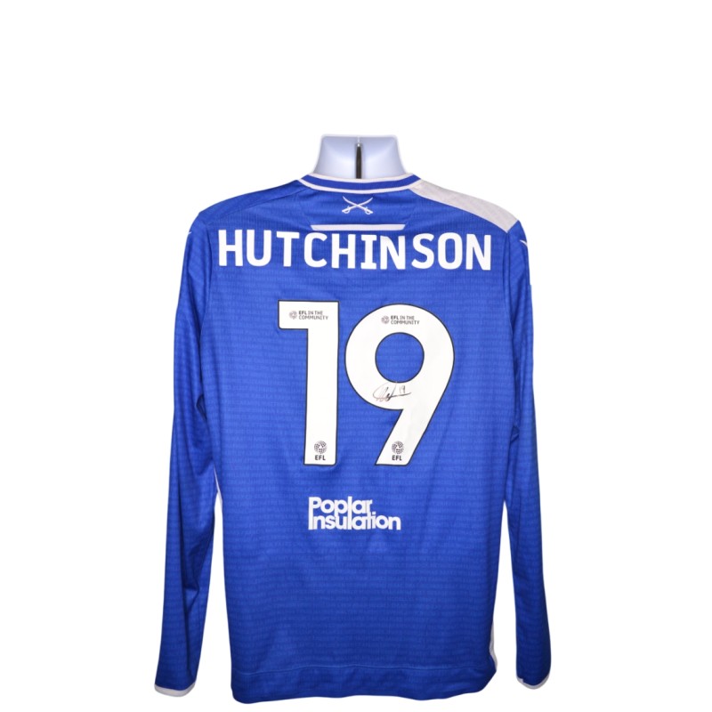 Hutchinson's Bristol Rovers EFL Sky Bet League One Signed Match Worn Shirt, vs Barnsley