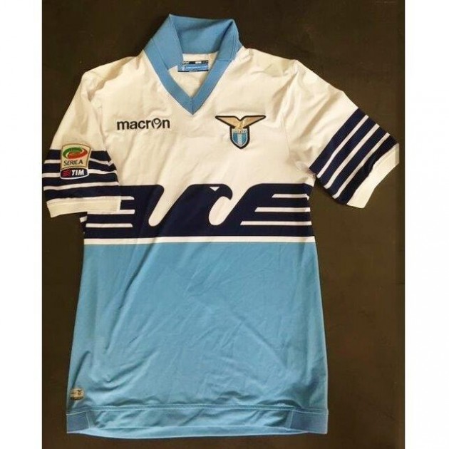 Felipe Anderson Lazio, match worn/issued shirt, Lazio-Parma Serie A 2014/2015
