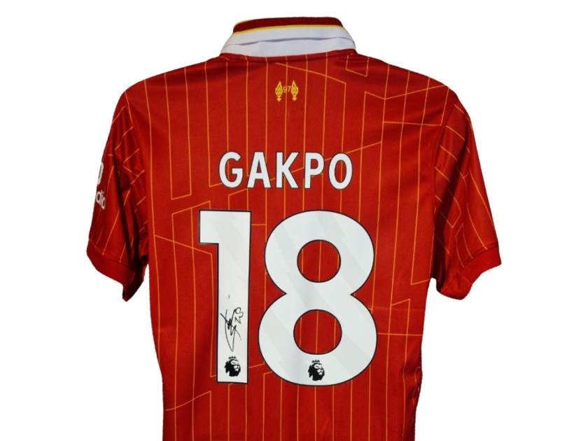 Cody Gakpo Signed Liverpool 2024–25 Football Shirt