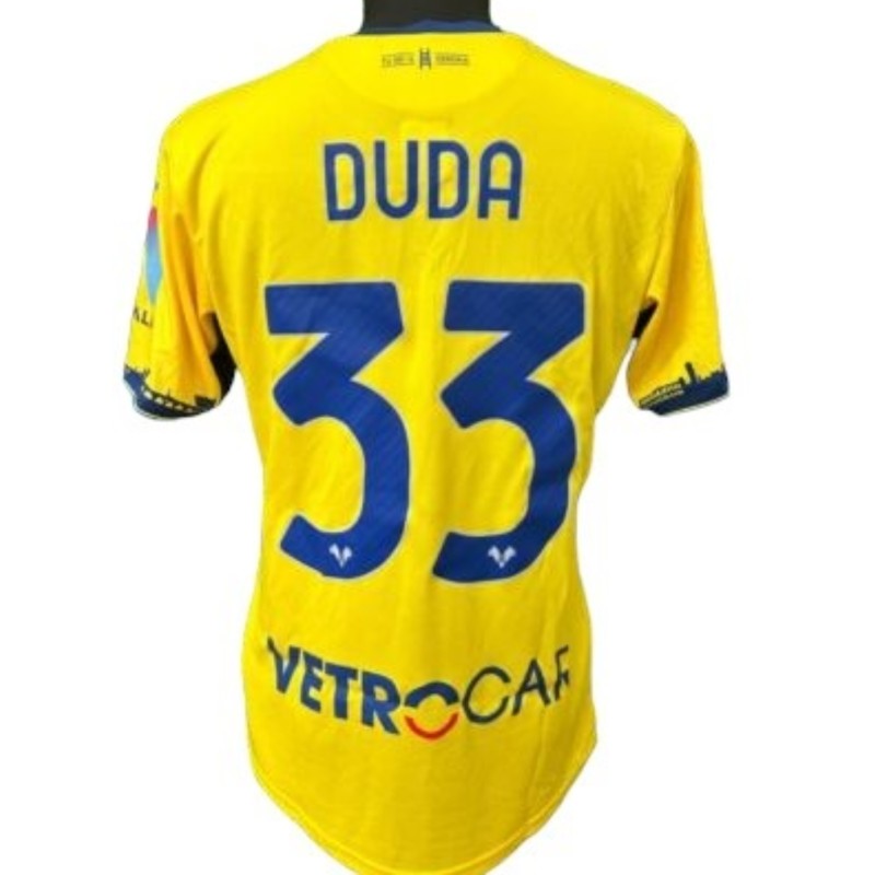 Duda's Hellas Verona Match-Worn Shirt, 2023/24