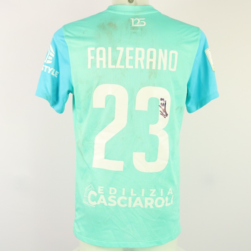 Falzerano's Unwashed Signed Shirt, Parma vs Ascoli 2024