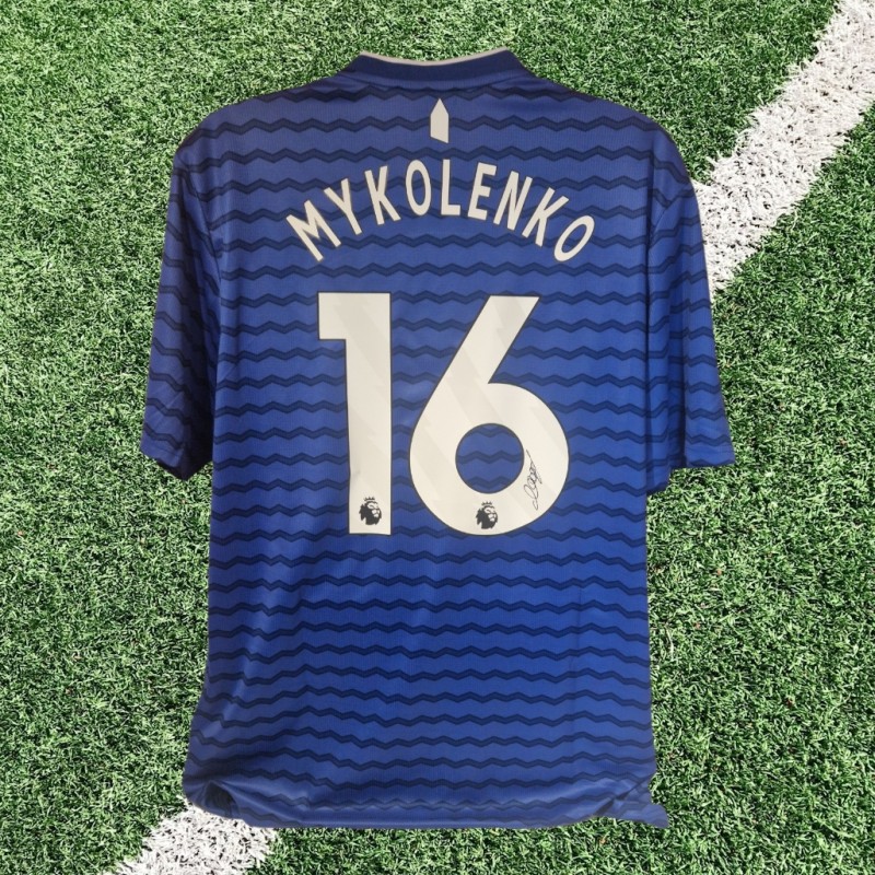 Vitaliy Mykolenko Signed Everton 2025-26 Home Football Shirt COA