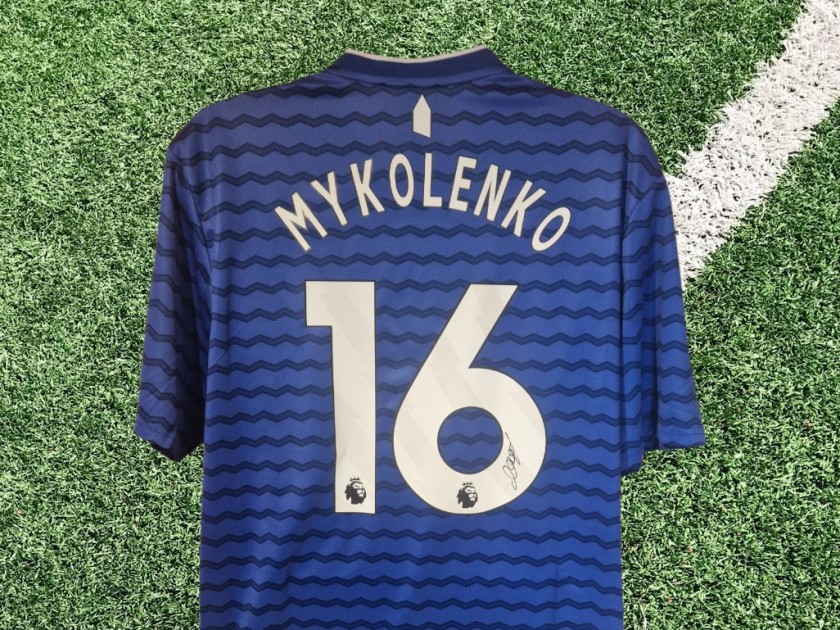 Vitaliy Mykolenko Signed Everton 2025-26 Home Football Shirt COA