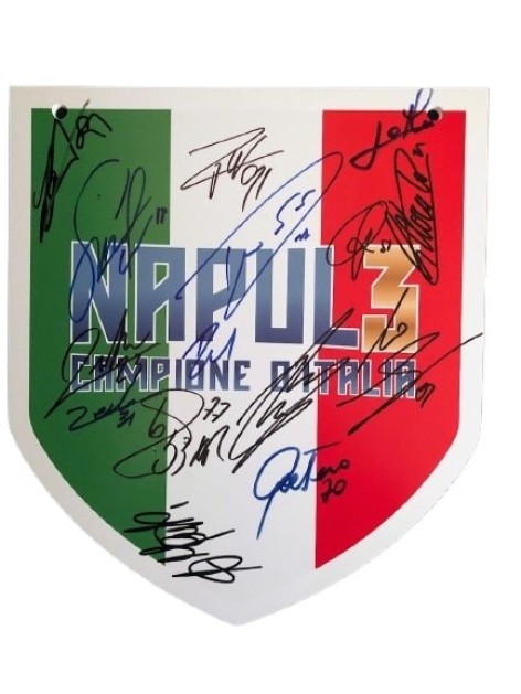 Scudetto "Napul3" Napoli, 2022/23 - Autografato dalla rosa