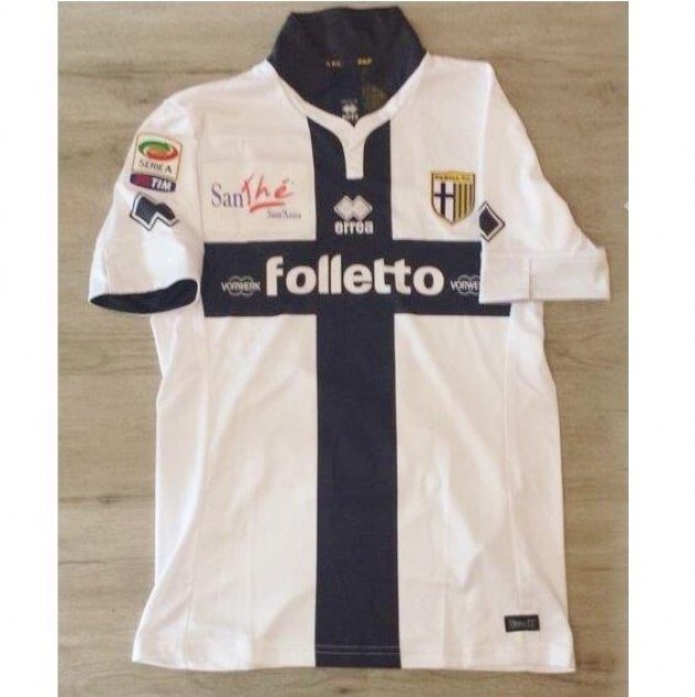 Lucarelli Parma match worn shirt, Parma-Hellas Verona Serie A 2014/2015