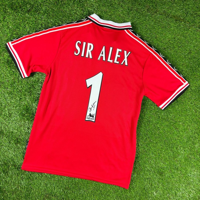 Sir Alex Ferguson Signed Manchester United 1999 Home Football Shirt COA